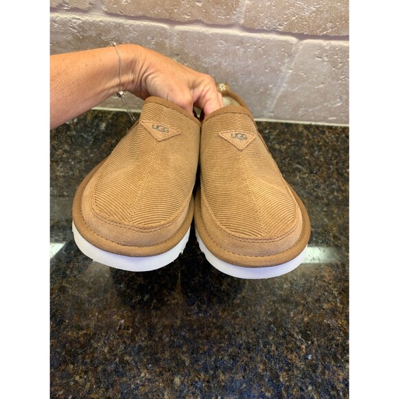 UGG Men’s Romeo Corduroy Slippers Size 7 LIKE NEW - Picture 3 of 7